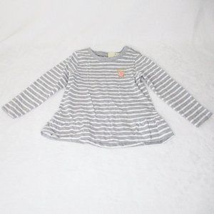 Bob Organic Cotton Baby Girl Striped Top 6 - 9 Months New NWT